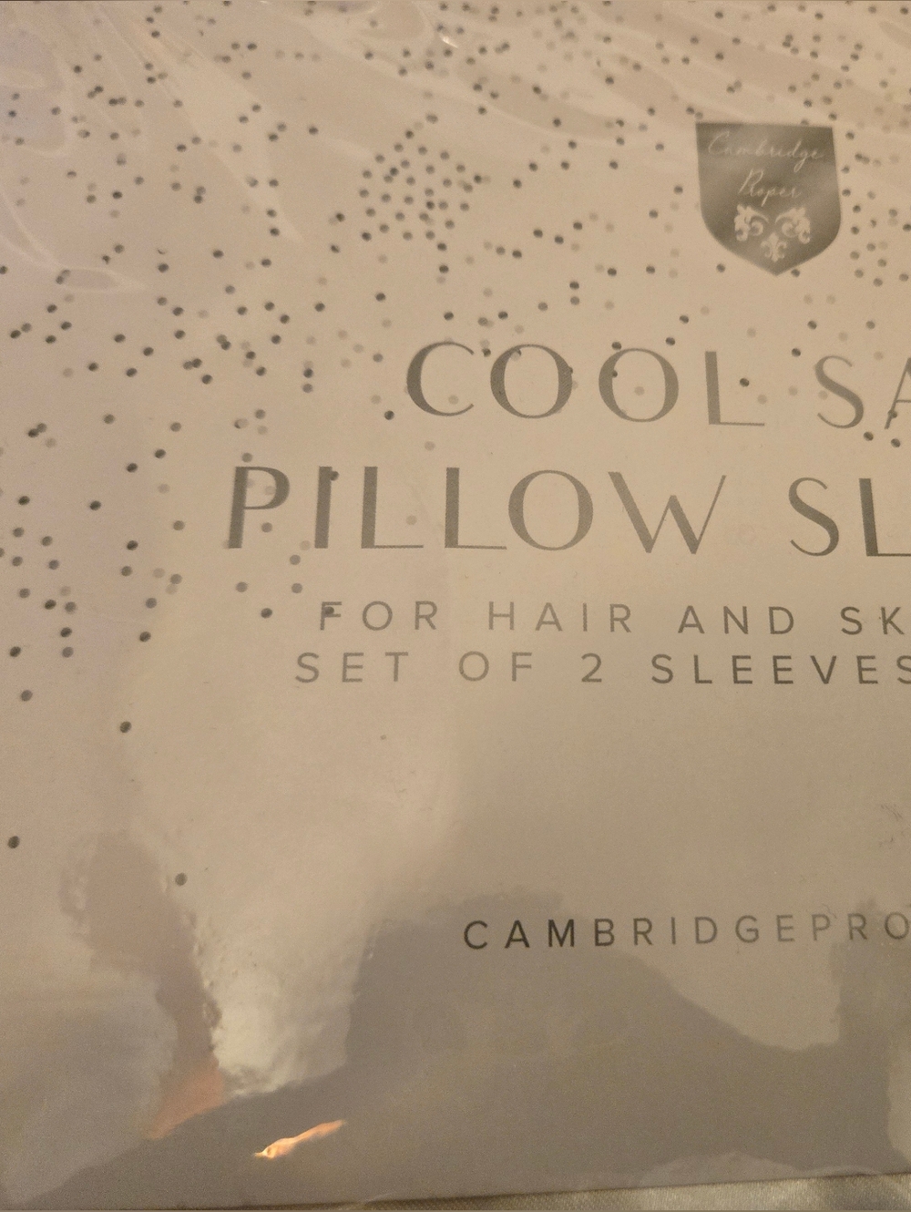 Pillow Sleeves Set- Cool Satin White